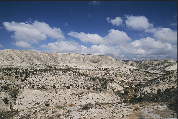 The wild Troodos mountains in the interior of the island