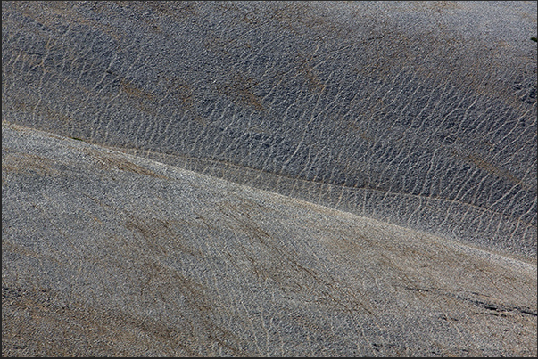 Trails for mountain bike enthusiasts cross the immense stony ground on the south side of the mountain