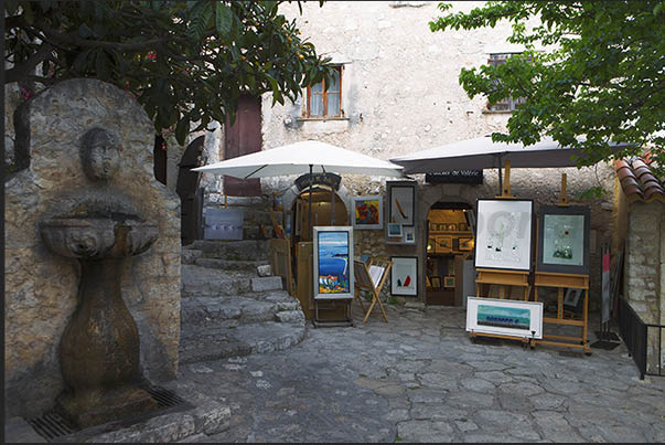 Store of artist in rue Principale (main road)