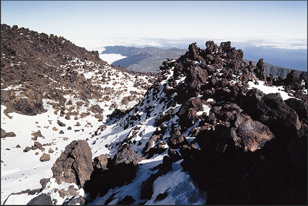 There is also a path that reaches the top of the volcano but permission from the park is required to climb the slopes of Teide