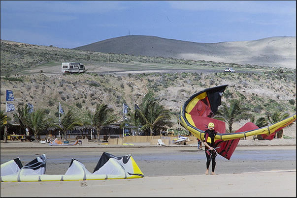 The island is known in the world for its south-east coast a place where you can practice wind/kite surfing during all year round
