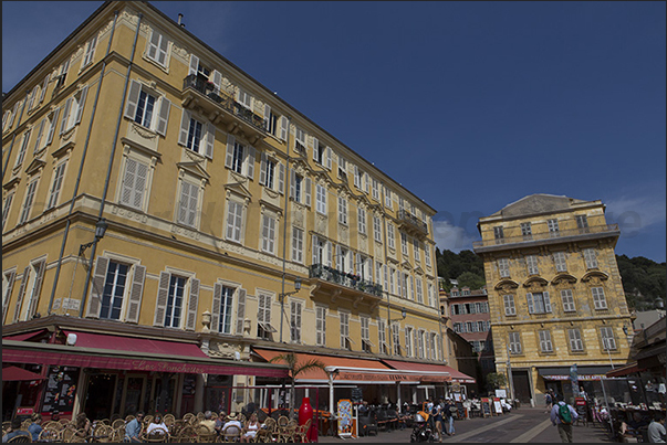 Place Charles Félix one of the main squares in the historic center of Nice