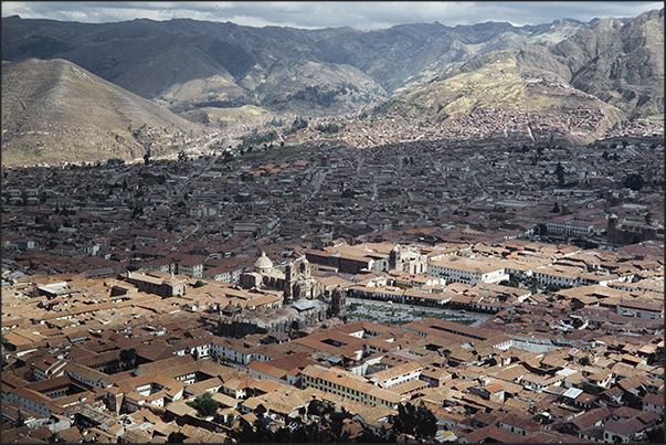 Panorama of Cuzco town
