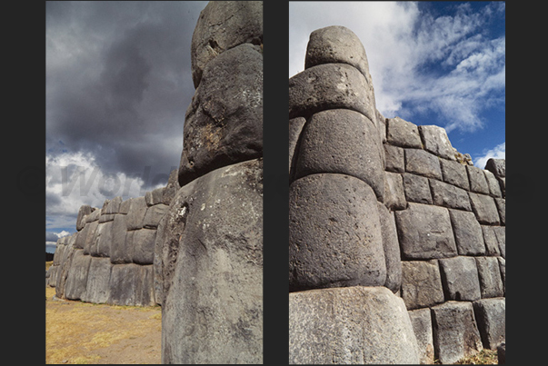 Sacsayhuaman archaeological site along the road from Cuzco to the Chinchero plateau Sacsayhuaman archaeological site along the road from Cuzco to the Chinchero plateau
