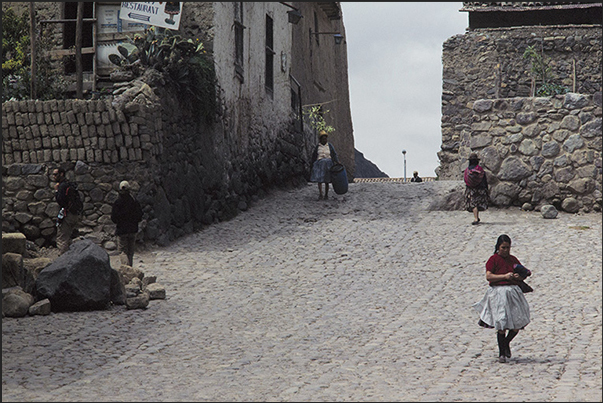 Town of Ollantaytambo in the Urubamba sacred river valley Town of Ollantaytambo in the Urubamba sacred river valley