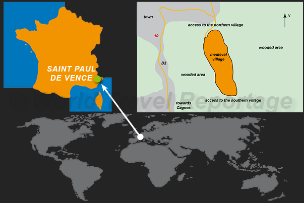 Where is situated Saint Paul de Vence