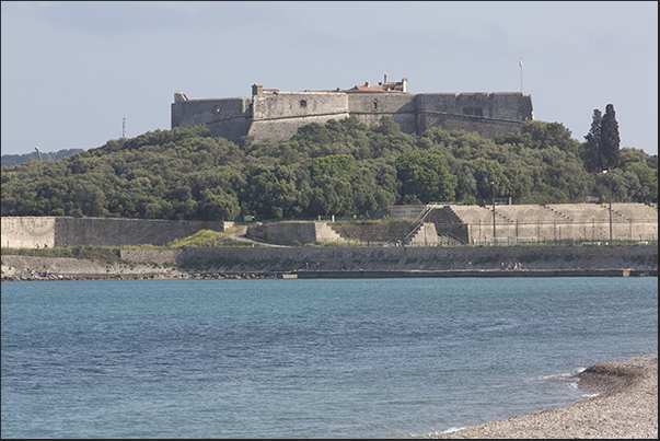 Vauban fortress welcomes sailors arriving at the old port of Antibes