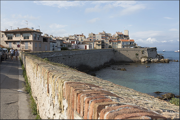 The ramparts that surround the ancient citadel of Antibes