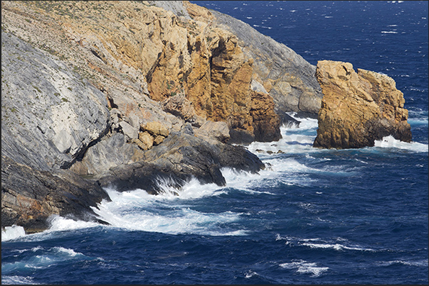 The wild cliffs of the northern tip of the island The wild cliffs of the northern tip of the island