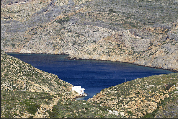 Heronissos bay on the north tip of the island