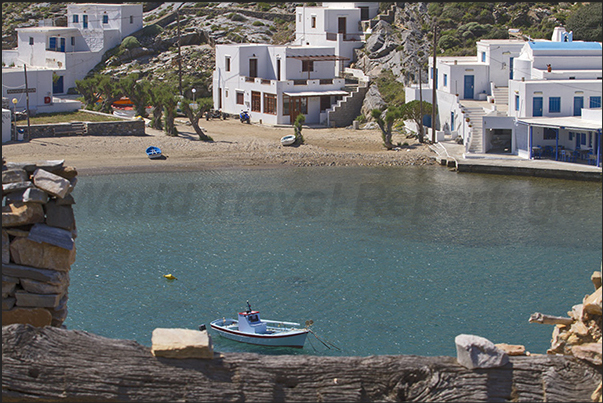 Heronissos fishing village at the bottom of the bay Heronissos fishing village at the bottom of the bay