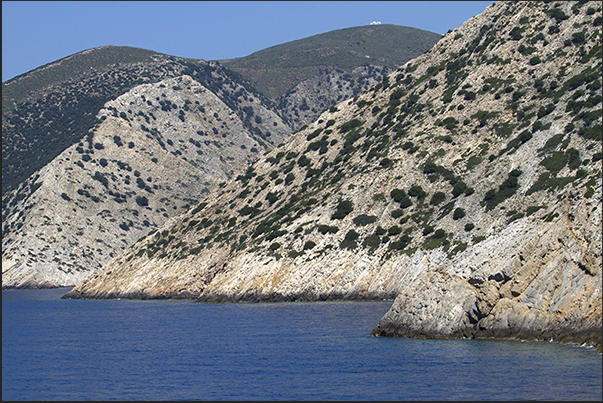 The uninhabited west coast of the island