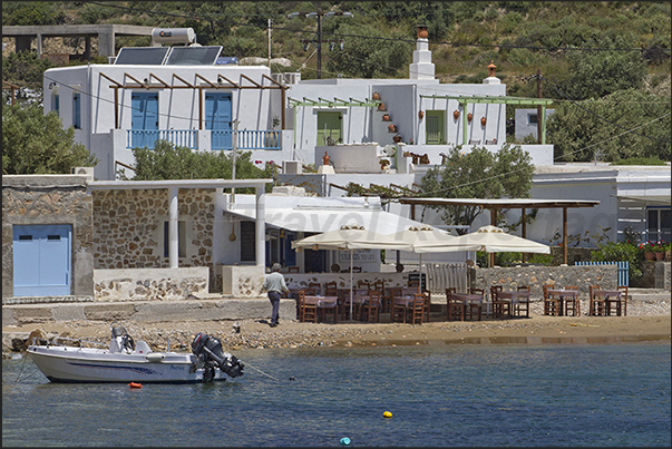 Vathi village on the south west coast of the island