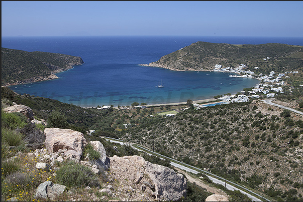 Vathi Bay on the south west coast of the island Vathi Bay on the south west coast of the island