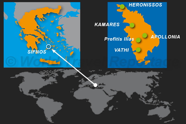 Where is located the island of Sifnos