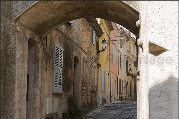 The alleys in the oldest part of the medieval village The alleys in the oldest part of the medieval village
