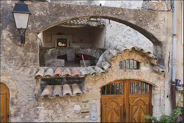 The alleys in the oldest part of the medieval village The alleys in the oldest part of the medieval village