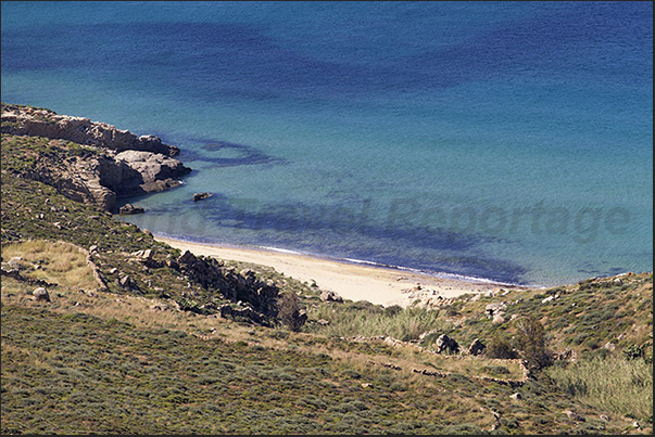 South western coast. Vagia beach at the entrance to Koutalas bay South western coast. Vagia beach at the entrance to Koutalas bay