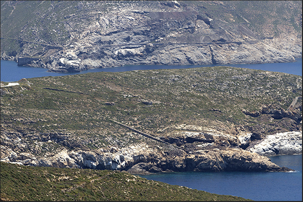 West Coast. The narrow access channel to Koutala Bay West Coast. The narrow access channel to Koutala Bay