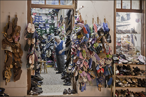 Parikia's historic center, the shoemaker