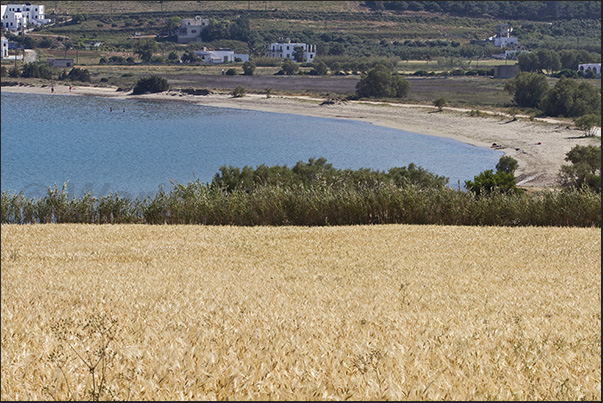 Kefalos Bay beach on the east coast of the island