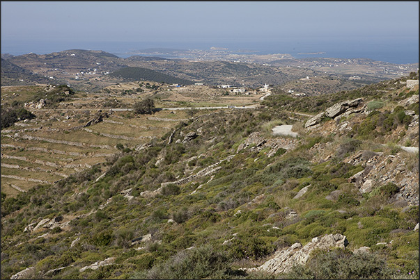 Panorama of the north-east coast of the island