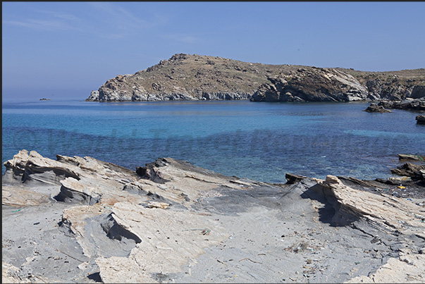 Views of the coast towards Korakas Cape in Vigla