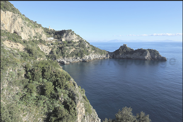 From Amalfi the coastal road to Positano skirts wide bays guarded by ancient medieval towers