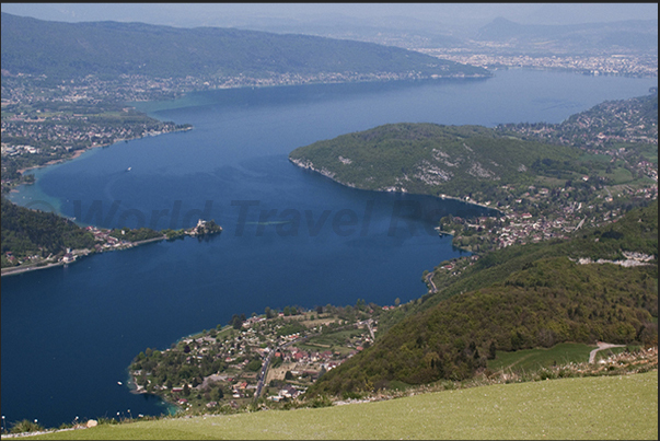 Panorama of Annecy Lake