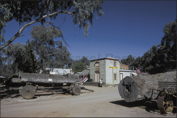 The old town of Swan Hill near Murray River