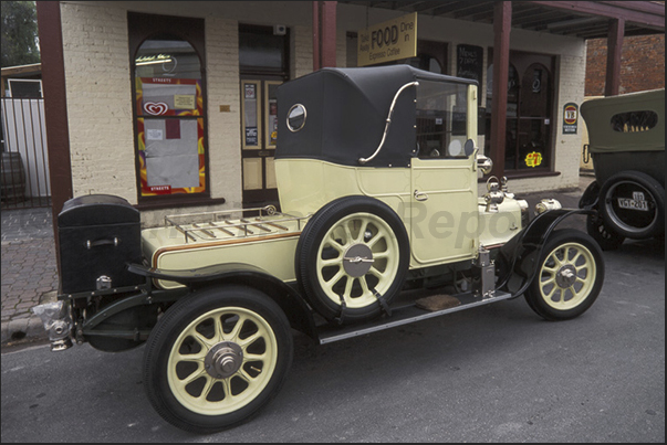 Rally of classic cars in Wangaratta town. Talbot 1912