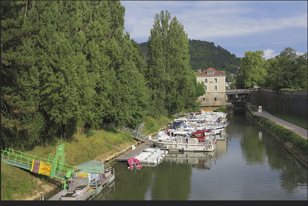 Old river port of Besançon