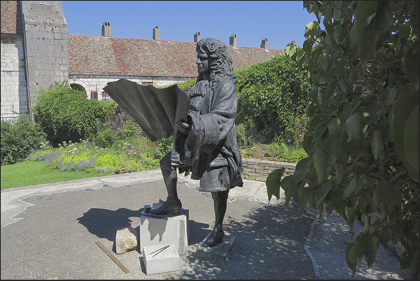 The statue of Vauban (1633-1707) in Besançon, the famous engineer and designer of the most important citadels in France