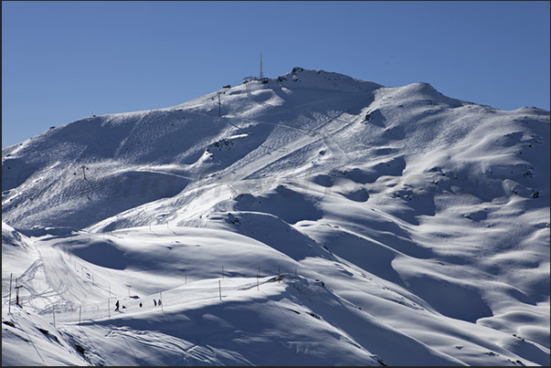Les Menuires. The slopes of Val Thures seen by Pointe de la Masse
