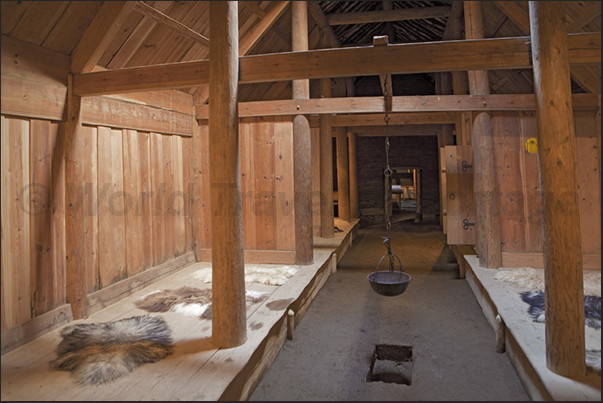 Archaeological site of Pjodveldisbaer, reconstruction of a medieval house