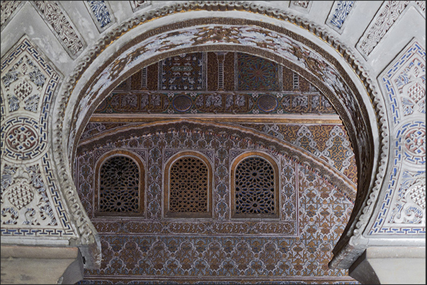 Sevilla. Moorish architecture inside the Alcazar Sevilla. Moorish architecture inside the Alcazar