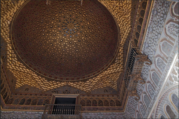 Sevilla. Moorish architecture inside the Alcazar Sevilla. Moorish architecture inside the Alcazar