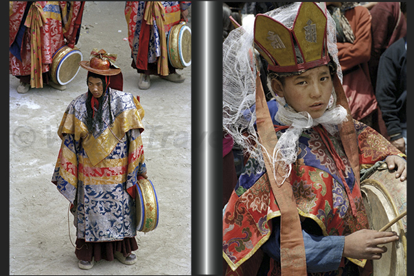Lamayuru Monastery. During the festival the monks, dressed in traditional costumes, perform different types of traditional dances Lamayuru Monastery. During the festival the monks, dressed in traditional costumes, perform different types of traditional dances