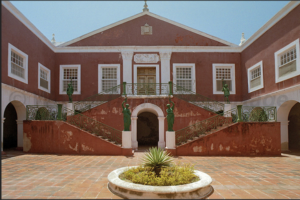 The courtyard of the convent now converted in a museum of the history and culture of the island